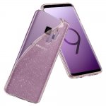 Spigen Liquid Crystal Glitter Case - тънък качествен термополиуретанов кейс за Samsung Galaxy S9 (розов)  4