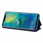 Huawei Wallet Cover Case - оригинален кожен калъф с поставка за Huawei Mate 20 Pro (тъмносин) 1