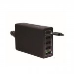 4smarts Mains Charging Station VoltPlug Power Delivery & QC3.0 60W - захранване с 4хUSB изхода и USB-C изход (черен) 2