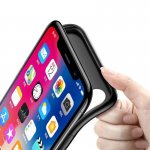 Baseus Plaid Backpack Power Bank Battery Case - удароустойчив кейс с вградена батерия 3500mAh за iPhone XS, iPhone X (черен) 6