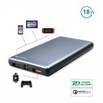 4smarts Power Bank VoltHub 10000 mAh Power Delivery 18W & QC3.0 - външна батерия с 2xUSB и USB-C изхода и технология за бързо зареждане (тъмносив) 1