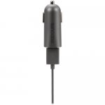 Incase Mini Car Charger with Lightning Cable - зарядно за кола с отделен сертифициран Lightning кабел за iPhone, iPad и iPod (сив) 1