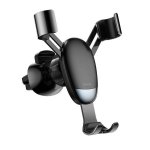 Baseus Mini Gravity Car Vent Mount - поставка за радиатора на кола за смартфони с дисплеи до 6 инча (черна) 1