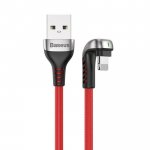 Baseus U-Shaped Mobile Game Cable - Lightning USB кабел за iPhone, iPad и iPod с Lightning (200 см) (червен) 1