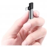 Baseus Lightning & Audio Adapter - Lightning адаптер с Lightning порт и 3.5 мм аудио вход за устройства с Lightning порт (сребрист) 4