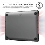 Elago Slim Case - предпазен поликарбонатов кейс за Apple MacBook Pro 13 Touch Bar и MacBook Pro 13 (Mid 2016), (Late 2017), (Mid 2018) (тъмносив) 3