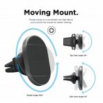 Elago Hexa Magnetic Aluminum Car Mount - алуминиева магнитна поставка за радиатора на кола за смартфони (черна) 1