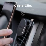 Elago Hexa Magnetic Aluminum Car Mount - алуминиева магнитна поставка за радиатора на кола за смартфони (черна) 3