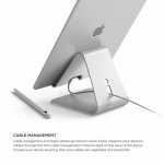 Elago P4 Stand - дизайнерска алуминиева поставка за iPad и таблети (сребриста) 2