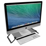 Macally Tempered Glass Monitor Stand - настолна стъклена поставка за монитори, MacBook и лаптопи 6