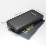 TeckNet iEP1010 10000mAh External Battery Power Bank - качествена външна батерия 10000mAh с USB-A и USB-C портове за зареждане на мобилни устройства (черен) 2