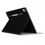 SwitchEasy CoverBuddy Folio Case - кожен кейс с поставка и отделение за Apple Pencil 2 за iPad Pro 11 (2018) (черен) 1