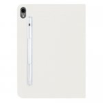 SwitchEasy CoverBuddy Folio Case - кожен кейс с поставка и отделение за Apple Pencil 2 за iPad Pro 12.9 (2018) (бял) 2