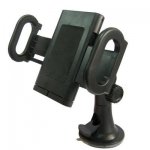 Universal Car Mount - поставка за стъклото на кола за iPhone, Samsung и мобилни телефони (черна) 1