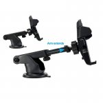 Long Neck One Touch Car Mount - разтягаща се поставка за кола и гладки повърхности за смартфони до 8.1 см. ширина 1