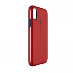 Speck CandyShell Grip Case - хибриден кейс с висока степен на защита за iPhone XS, iPhone X (червен-черен) 1