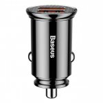 Baseus Dual USB QC 3.0 Car Charger - зарядно за кола с два USB изхода и технология за бързо зареждане (черен) 4