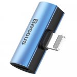 Baseus Double Lightning Adapter L46 - двоен Lightning адаптер за устройства с Lightning порт (син) 2
