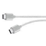 Belkin USB-IF Certified MIXIT Metallic USB-C to USB-C - кабел USB-C към USB-C (15 см.) (сребрист) 2