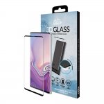 Eiger 3D Glass Edge to Edge Full Screen Tempered Glass - калено стъклено защитно покритие с извити ръбове за целия дисплея на Samsung Galaxy S10 (черен-прозрачен) 2