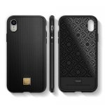Spigen La Manon Classy Case - дизайнерски силиконов (TPU) кейс за iPhone XR (черен)  4