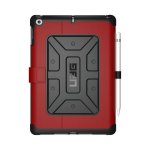 Urban Armor Gear Metropolis Folio Case - удароустойчив хибриден кейс от най-висок клас за iPad 5 (2017), iPad 6 (2018) (червен-черен) 2