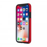 Incipio DualPro Case - удароустойчив хибриден кейс за iPhone XS, iPhone X (червен) 2