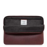 Knomo Barbican Leather Sleeve 12 - луксозен кожен калъф с цип за преносими компютри до 12 инча (кафяв)  1