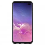 Spigen Liquid Air Case - тънък качествен термополиуретанов кейс за Samsung Galaxy S10 Plus (черен)  3