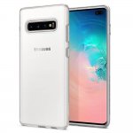 Spigen Liquid Crystal Case - тънък качествен слииконов (TPU) калъф за Samsung Galaxy S10 Plus (прозрачен)  4