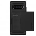 Spigen Slim Armor CS Case - хибриден кейс с отделение за кр. карти и най-висока степен на защита за Samsung Galaxy S10 Plus (черен) 2