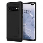 Spigen Slim Armor CS Case - хибриден кейс с отделение за кр. карти и най-висока степен на защита за Samsung Galaxy S10 Plus (черен) 5