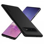 Spigen Thin Fit Case - качествен тънък матиран кейс за Samsung Galaxy S10 (черен) 1