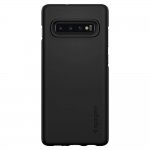Spigen Thin Fit Case - качествен тънък матиран кейс за Samsung Galaxy S10 Plus (черен) 2