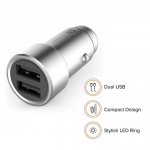 Xiaomi Mi Dual USB Car Charger (MAX 3.6A) - зарядно за кола с два USB изхода и технология за бързо зареждане 2
