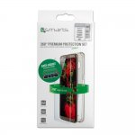 4smarts 360° Premium Protection Set with Easy-Assist - тънък силиконов кейс и стъклено покритие с черна рамка и извити ръбове за дисплея на iPhone XS Max (с рамка за поставяне) (прозрачен) 2