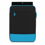 Incipio Asher Vertical Sleeve MRSF-086-BLK - текстилен/неопренов калъф с външен джоб с цип за Microsoft Surface 3 и таблети до 11 инча (черен-син) 1