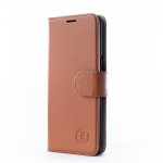 JT Berlin BookCase Kreuzberg Case - хоризонтален кожен (естествена кожа) калъф тип портфейл за Samsung Galaxy S10 Plus (кафяв) 1