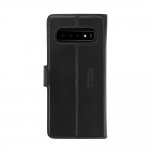 JT Berlin BookCase Kreuzberg Case - хоризонтален кожен (естествена кожа) калъф тип портфейл за Samsung Galaxy S10 Plus (черен) 4