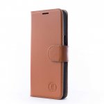 JT Berlin BookCase Kreuzberg Case - хоризонтален кожен (естествена кожа) калъф тип портфейл за Samsung Galaxy S10 (кафяв) 1