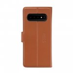 JT Berlin BookCase Kreuzberg Case - хоризонтален кожен (естествена кожа) калъф тип портфейл за Samsung Galaxy S10 (кафяв) 2