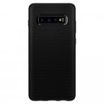Spigen Liquid Air Case - тънък качествен термополиуретанов кейс за Samsung Galaxy S10 (черен)  1