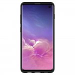 Spigen Rugged Armor Case - тънък качествен слииконов (TPU) калъф за Samsung Galaxy S10 (черен) 4