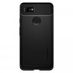 Spigen Rugged Armor Case - тънък качествен слииконов (TPU) калъф за Google Pixel 3 (черен) 1