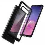 Spigen Ultra Hybrid Case - хибриден кейс с висока степен на защита за Samsung Galaxy S10 Plus (черен-прозрачен) 4