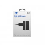 Just Wireless Mains Charger 2.4A EU - захранване за ел. мрежа 2.4A с USB изход (черен) 2