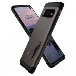 Spigen Tough Armor Case - хибриден кейс с най-висока степен на защита за Samsung Galaxy S10 (сив) 5