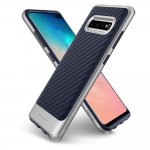 Spigen Neo Hybrid Case - хибриден кейс с висока степен на защита за Samsung Galaxy S10 Plus (син-сребрист) 3