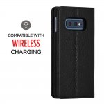 CaseMate Wallet Folio - кожен калъф (естествена кожа), тип портфейл за Samsung Galaxy S10E (черен) 2