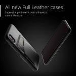 Mujjo Leather Wallet Case - кожен (естествена кожа) кейс с джоб за кредитна карта за iPhone XS, iPhone X (черен) 7
